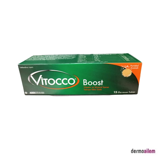 Takviye Edici GıdalarAbdi İbrahimVitocco BOOST Vitamin ve Mineral 15 Efervesan Tablet