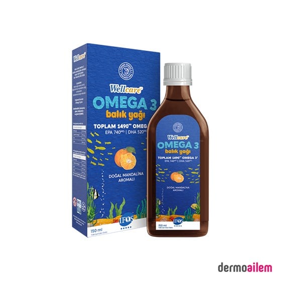 Takviye Edici GıdalarWellcareWellcare Omega 3 Doğal Mandalina Aromalı Balık Yağı 150 ml