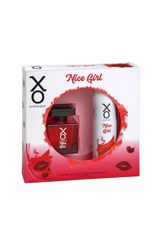 Kadın ParfümXOXO Women Nice Girl EDT 100 ml + Deo Sprey 125 ml Kadın Parfüm Seti