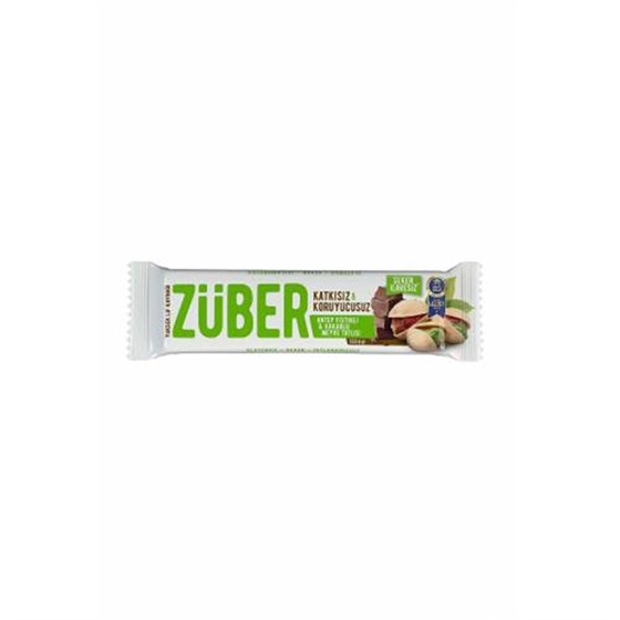 Sporcu BesinleriZüberZüber Antep Fıstıklı ve Kakaolu Meyve Tatlısı 40Gr